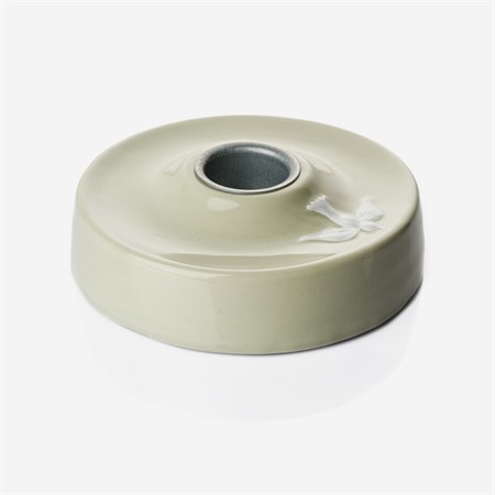 Dopljusstake i keramik grön, för ljus diameter 29 mm